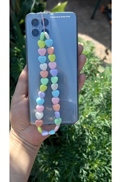 Atolye Ferda حلية هاتف ساحرة بلون الباستيل على شكل قلب