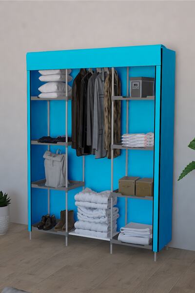 CimriKese Plastik Raflı Portatif Bez Dolap Hızlı Ve Kolay Kurulumlu Bez Gardrop