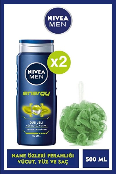 NIVEA Formen Energy Duş Jeli-erkek Vücut Temizlik Seti