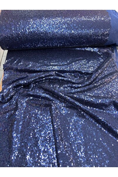 payet pul 3 mm. Țesătură cu paiete - Albastru închis