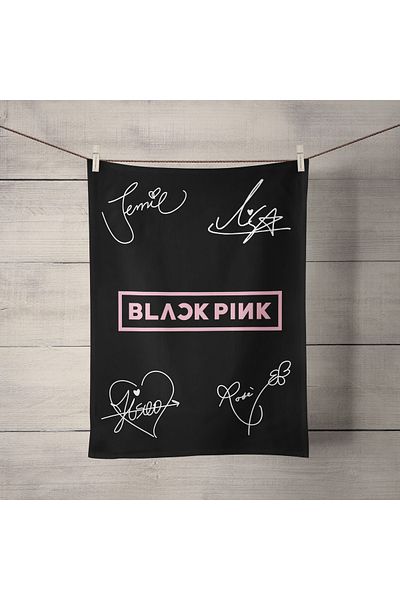 Erays Home Erayshome Black Pink Printed Hand and Face Towel