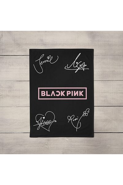 Erays Home Erayshome Black Pink Printed Hand and Face Towel