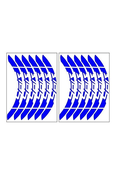 Gogo Reflektör Mavi Yamaha Ybr Uyumlu Büyük Jant Şeridi