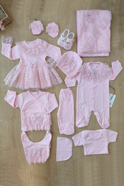 Sitilin Baby Girl Lace Tutu Luxury 10-Piece Hospital Discharge Set