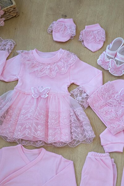 Sitilin Baby Girl Lace Tutu Luxury 10-Piece Hospital Discharge Set