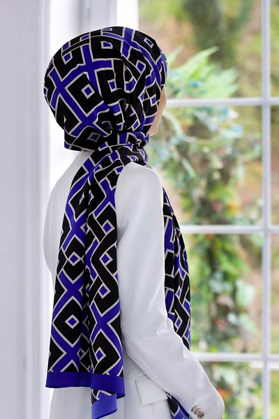 Vissona Γυναικείο σάλι Medina - Silk Saks-1, Luxury Model