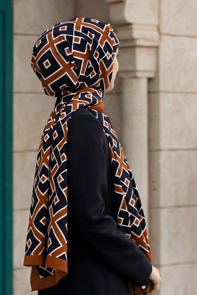 Vissona Γυναικείο σάλι Tan Luxury Medina Silk