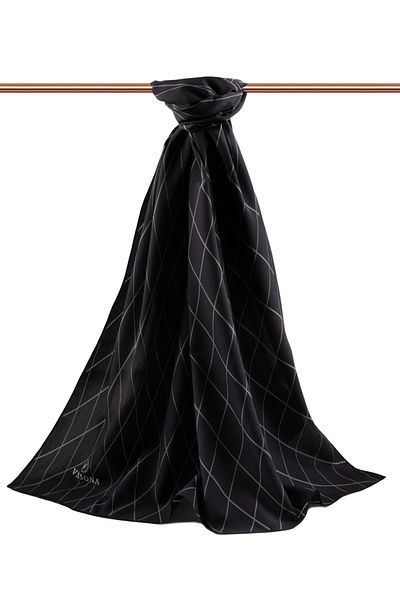 Vissona Women's Luxury Medina Silk Shawl Gray-3