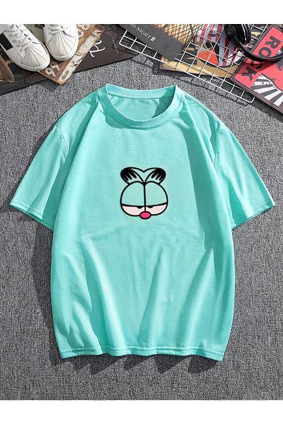 Serays moda Tricou pentru fetiță/băiat cu imprimeu Garfield Cat