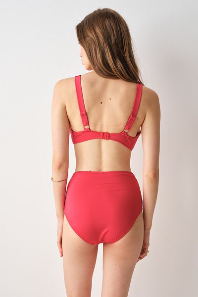 No Gossip Underwire Recovery Bikini Single Top Red