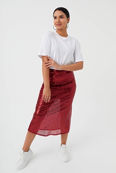 Hanna's by Hanna Darsa Unisex Oversize Basic Bisiklet Yaka T-shirt