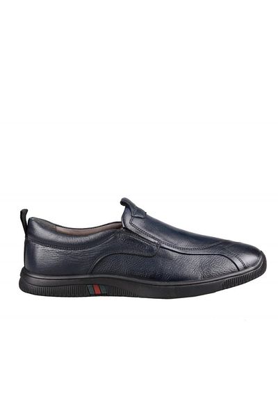 MARCOMEN Ανδρικά παπούτσια casual 17378 από γνήσιο δέρμα Navy Blue