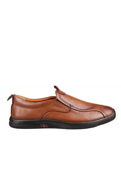 MARCOMEN 17378 Ανδρικά παπούτσια casual από γνήσιο δέρμα Tan