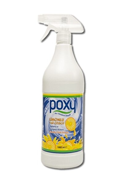 Poxy Limonlu Yağ Çözücü 1 Lt Mutfak Tezgahı, Fırın, Ocak, Tava, Tencere, Aspi...