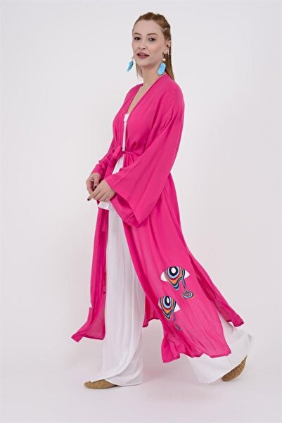 ZTO Women's Jellyfish Printed Kimono