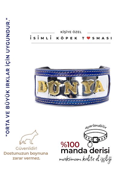 MgTasma Mg Tasma El Işçiliği, Hakiki Deri, Kişiye Özel, Isimli Köpek Tasması, Boyun Tasması