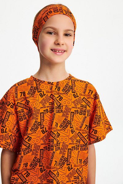 Babygiz Tricou pieptănat pentru fete, 100% bumbac, set de 2 bandane - Sport confortabil Best Of Collection 4