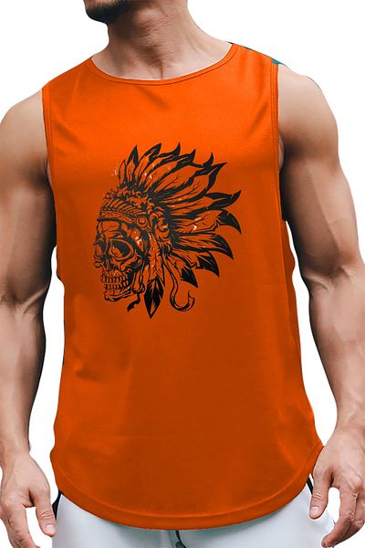 BLUU Indians Sleeveless Athlete T-shirt Tank Top Sports Singlet