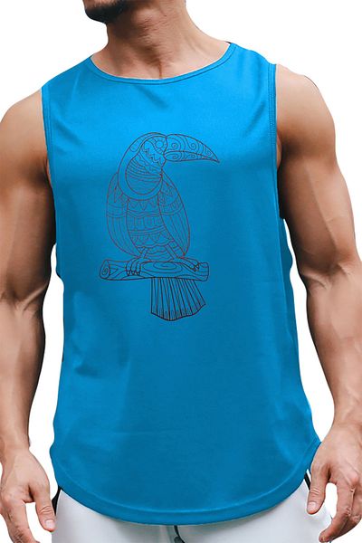 BLUU Спортна тениска без ръкави Parrot, потник, спортна тениска
