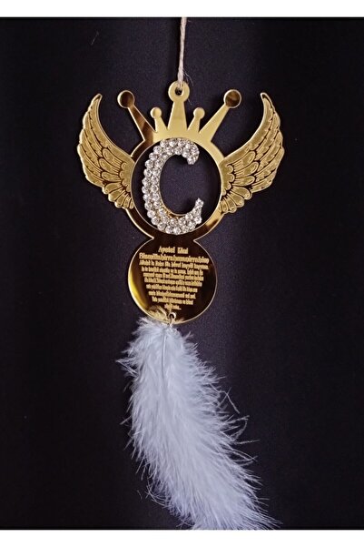 Genel Markalar Tasarım Melek Kanatlı Taşlı Araba Hediye Dikiz Aynası Süsü Ple...