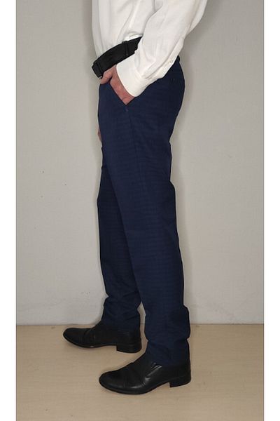 Bomenti Life Men's Plaid Saks Regular Fit Trousers