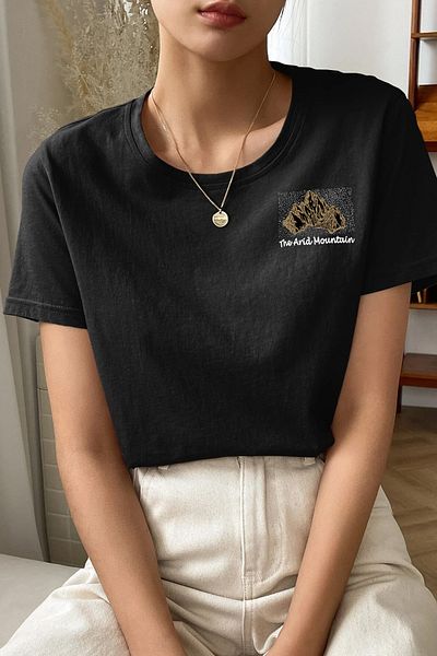 uyguntarz Μπλουζάκι Unisex Arid Mountain Printed