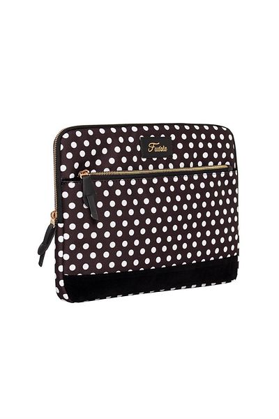 Fudela 15.6 Inch Black Polka Dot Macbook-Laptop Bag