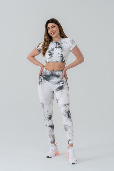 GYMXPRO Seamless Recovery Tie-Dye Pattern Crop