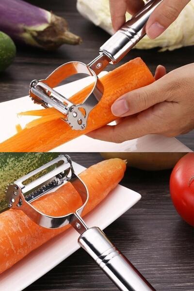 Sekiz8 الفولاذ المقاوم للصدأ جوليان مقشرة البطاطس الخضار، مقشرة الفاكهة
