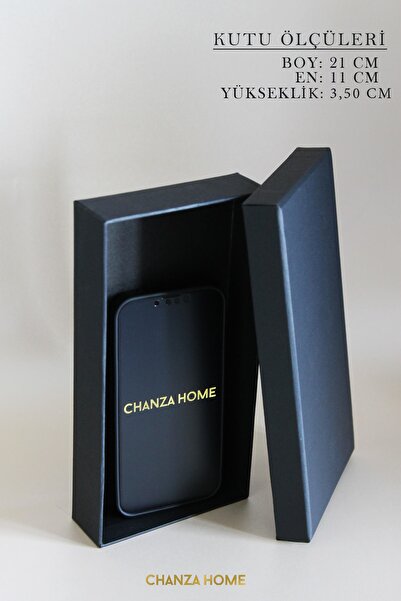 CHANZA HOME Küçük Boy Siyah Hediye Kutusu Telefon Kartlık Gözlük Kutusu Hediye Kutusu