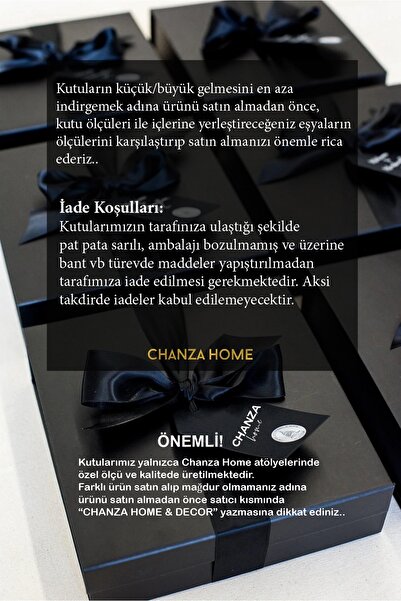 CHANZA HOME Küçük Boy Siyah Hediye Kutusu Telefon Kartlık Gözlük Kutusu Hediye Kutusu