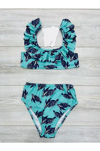 My Kids Wear Costum de baie pentru fete cu imprimeu cu volante