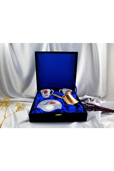 Kütahya Serigrafi 2li Cezveli Fincan Takımı