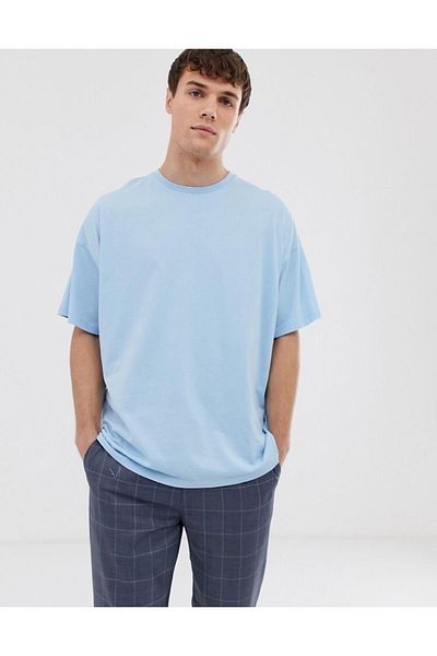 VENHENA Μπλουζάκι Baby Blue Oversize Unisex