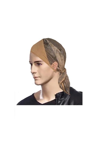 AskerVadisi Desert Camouflage Color Color Mesh Bandana (Sweat Absorbing Forehead Support)