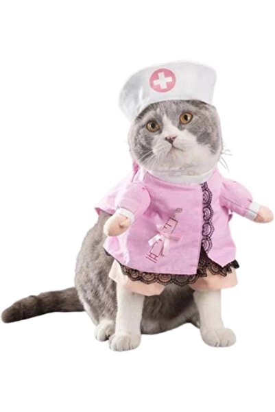 Tigres Jesty Fun Nurse Shaped Cat Outfit