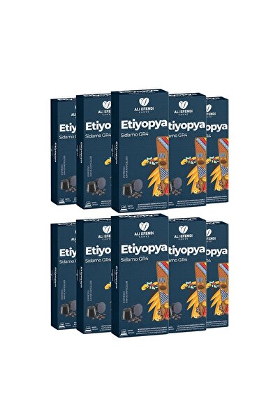 Ali Efendi Kahve Etiyopya (sidamo) Gr4 Kapsül Kahve 10'lu 100 Adet