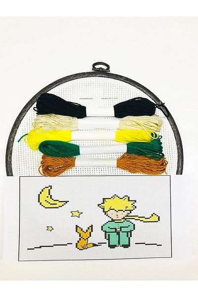 İDİL Cross Stitch Etamine Kit Embroidery Set 014- The Little Prince