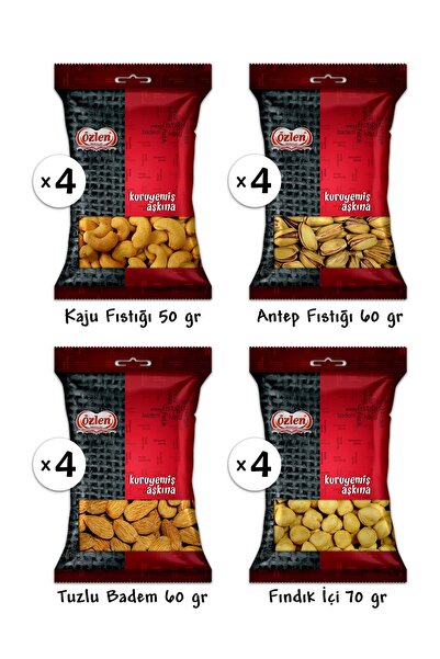 Karışık Kuruyemiş Paketi 16 Adet