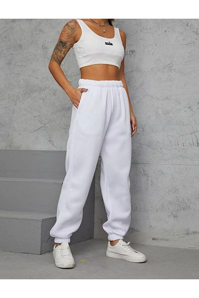 My Blog Weiße Jogginghose mit 3 Fäden