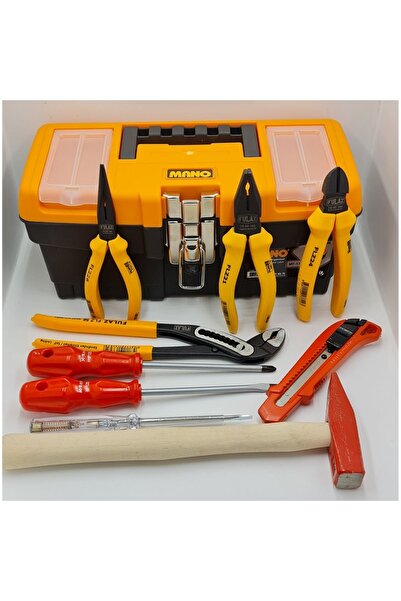 KOLDOOR Mano Takım Çanta Seti Fort Pense Yan Keski Pense Tornavida Maket Bıça...