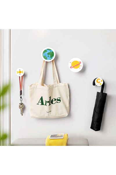 CajuArt Quadruple Round Earth Planet - Home and Office Hanger Hall