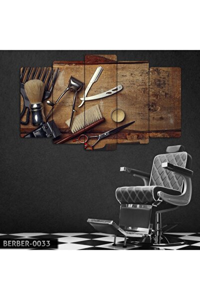 EVLOYA 5 Parçalı Mdf Berber Tablosu