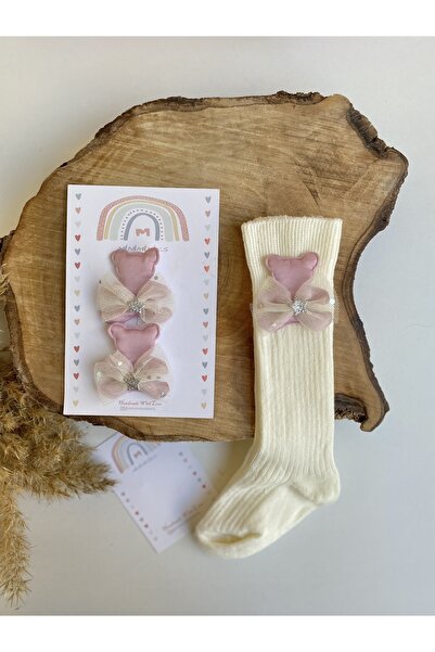 Miniminiksdesing طقم جوارب وإبزيم هدية مع إكسسوارات تيدي بير