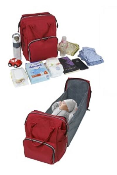 SSEPETLESENE Pratik Kırmızı Çok Fonksiyonlu Çubuksuz Yatak Olan Sıvı Geçirmez...