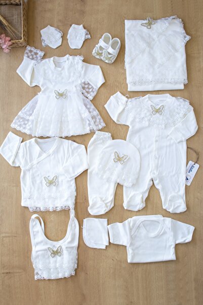 Sitilin Baby Girl Lace Tutu Luxury 10 Piece Hospital Release Set