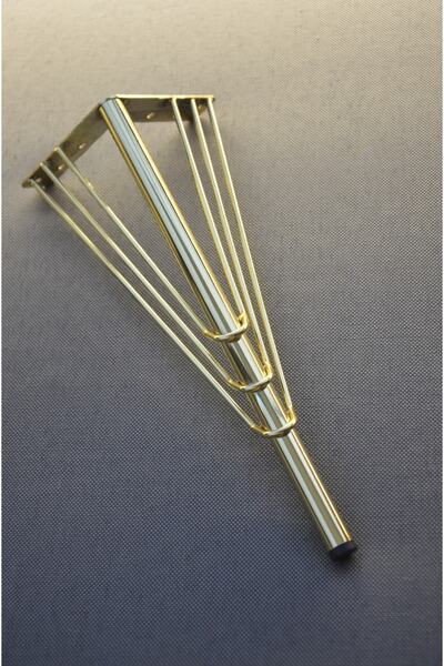 BafArt 33 εκ. Χρυσό Μεταλλικό Συρμάτινο Μοντέλο Έπιπλο Πόδι 4 Τεμάχια