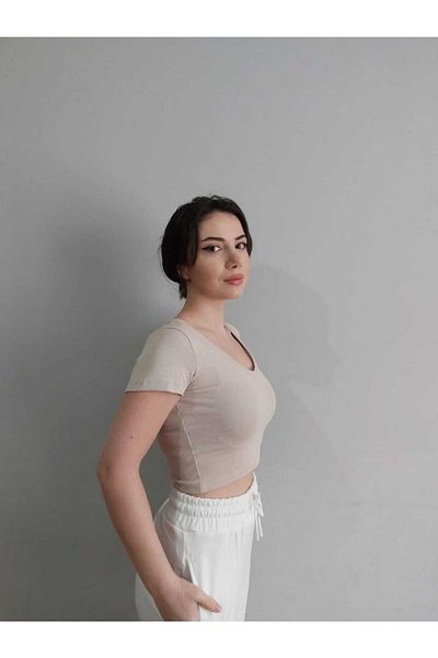 Yerli Νέα σεζόν γυναικεία μπλουζάκι Crop