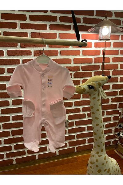 Shem 1-3-6-9 Months Straight Jumpsuit with Gloves and Hat