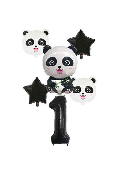 Mini Parti مجموعة بالونات الباندا من متجر الحفلات الصغيرة